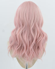 Pink Wavy Synthetic Wig HW792