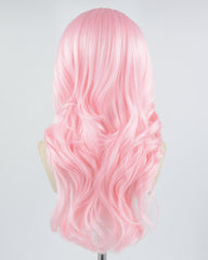 Pink Wavy Synthetic Lace Front Wig WW612