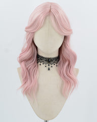 Pink Wavy Synthetic Wig HW792