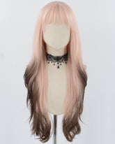 Pink Ombre Brown Synthetic Wig HW590