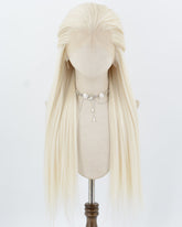 Platinum Blonde Yaki Synthetic Lace Front Wig WW1033