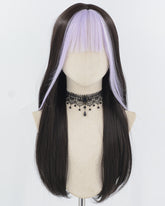 Purple Black Synthetic Wig HW749