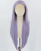 Long Purple Synthetic Lace Front Wig WW904