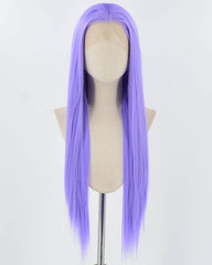 Straight Purple Synthetic Lace Front Wig WT089