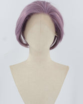 Purple Short Synthetic Lace Front Men's Wig MW008