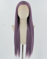 Straight Purple Synthetic Lace Front Wig WT126