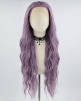 Long Purple Curly Synthetic Lace Front Wig WW666