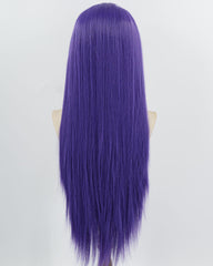 Purple Long Straight Synthetic Lace Front Wig WW980