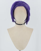 Purple Short Synthetic Lace Front Men's Wig MW025