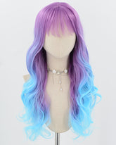 Purple Ombre Blue Synthetic Wig HW822