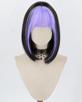 Purple Black Short Synthetic Wig HW807