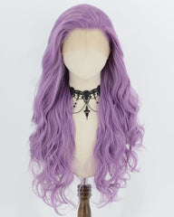Purple Wavy Synthetic Lace Front Wig WW1087