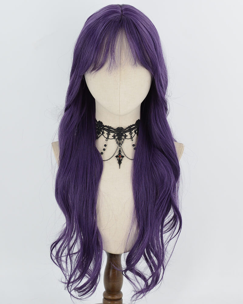 Purple Long Wavy Synthetic Wig HW884