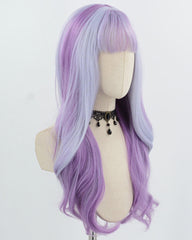Mixed Purple Wavy Synthetic WigHW767