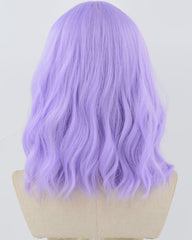 Purple Wavy Short Synthetic Wig HW643
