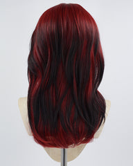 Red Ombre Black Synthetic Wig HW368