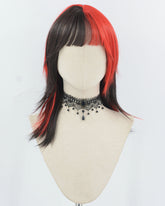 Black Red Synthetic Wig HW758