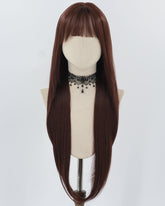 32 inch Brown Red Synthetic Wig HW660