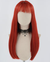Red Straight Synthetic Wig HW536