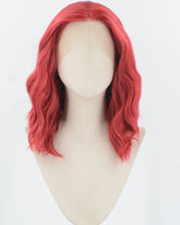 Red Curly Synthetic Lace Front Wig WW912