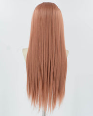 Rose Red Pink Synthetic Lace Front Wig WW875
