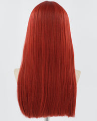 Red Straight Synthetic Wig HW536