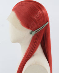 Red Long Straight Synthetic Lace Front Wig WW886
