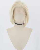 Platinum Blonde Short Synthetic Lace Front Men's Wig MW010