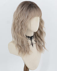 Ombre Blonde Curly Synthetic Wig HW864