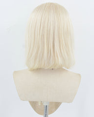 White Blonde Short Human Hair Wig HT037