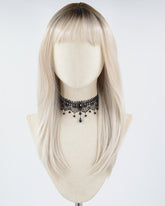 Ombre Silver Blonde Synthetic Wig HW441