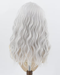 Silver Curly Synthetic Lace Front Wig WW1025