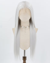 13*6 Silver Straight Synthetic Lace Front Wig WW1024