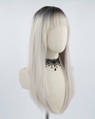 Black Ombre Silver Synthetic Wig HW242