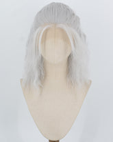 Geralt of Rivia Silver Grey Curly Synthetic Lace Front Wig WW1082