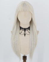 Platinum Blonde Tinsel Synthetic Wig HW848
