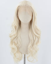 Platinum Blonde Wavy Synthetic Lace Front Wig WW901