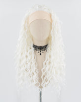 White Curly Synthetic Wig HW478