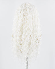 White Curly Synthetic Wig HW478