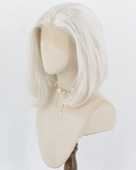 White Grey Bob Synthetic Lace Front Wig WW663