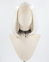 White Grey Bob Synthetic Lace Front Wig WW663