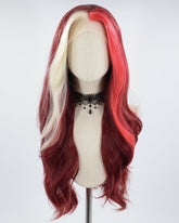 Blonde White Synthetic Lace Front Wig WW696