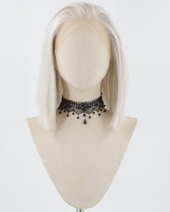 White Silver Short Synthetic Lace Front Wig WW786