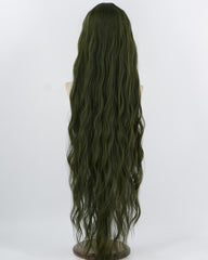 40Inch Long Green Curly Synthetic Wig HW855