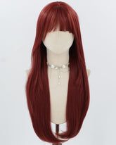 Long Red Synthetic Wig HW823