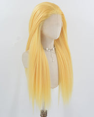 Yellow Yaki Synthetic Lace Front Wig WW978