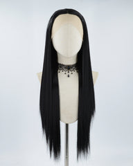 Black Straight Long Synthetic Lace Front Wig WW263