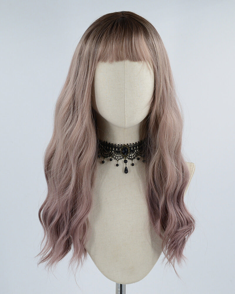 Ombre Pink Hard Front Wig HW031
