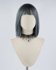 Blue Short Straight Hard Front Wig HW067