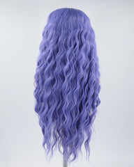 Blue Curly Synthetic Lace Front Wig WW198
